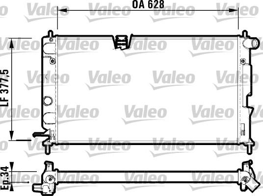 Valeo 732350 - Radiators, Motora dzesēšanas sistēma www.autospares.lv