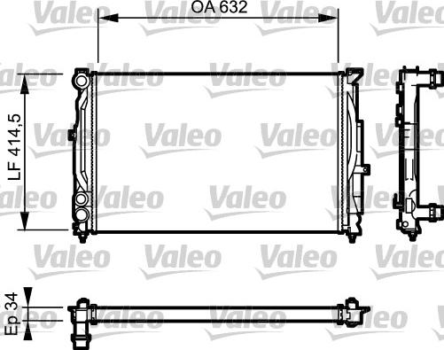 Valeo 732361 - Radiators, Motora dzesēšanas sistēma www.autospares.lv