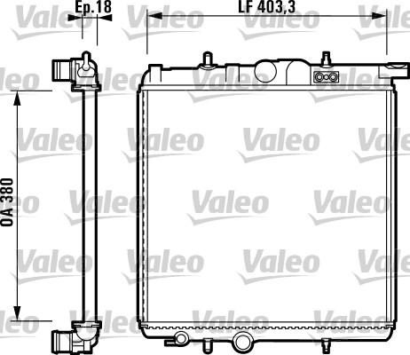 Valeo 732305 - Radiators, Motora dzesēšanas sistēma www.autospares.lv