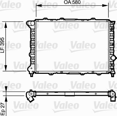 Valeo 732248 - Radiators, Motora dzesēšanas sistēma www.autospares.lv