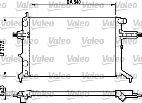 Valeo 732795 - Radiators, Motora dzesēšanas sistēma www.autospares.lv