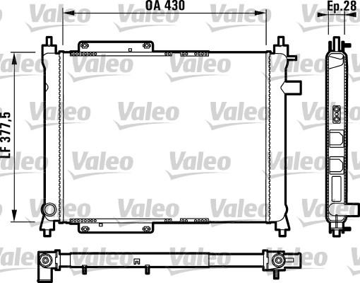 Valeo 732759 - Radiators, Motora dzesēšanas sistēma www.autospares.lv