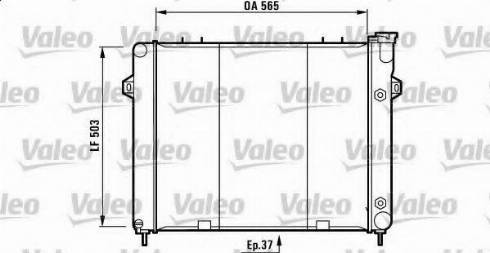 Valeo 732714 - Radiators, Motora dzesēšanas sistēma www.autospares.lv