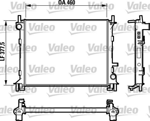 Valeo 732731 - Radiators, Motora dzesēšanas sistēma www.autospares.lv