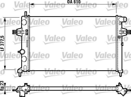 Valeo 732729 - Radiators, Motora dzesēšanas sistēma www.autospares.lv