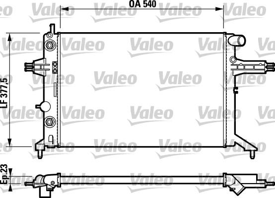 Valeo 732724 - Radiators, Motora dzesēšanas sistēma www.autospares.lv