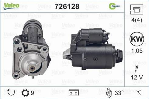 Valeo 726128 - Starter www.autospares.lv