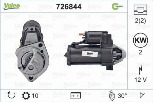 Valeo 726844 - Starteris autospares.lv