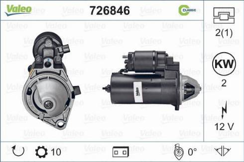 Valeo 726846 - Starter www.autospares.lv