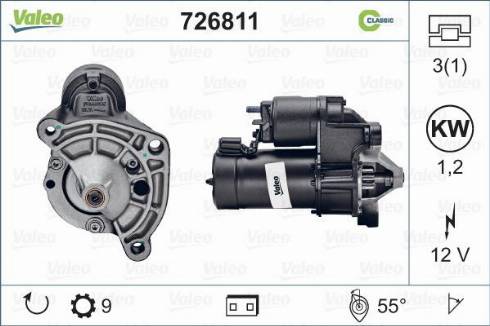 Valeo 726811 - Стартер www.autospares.lv