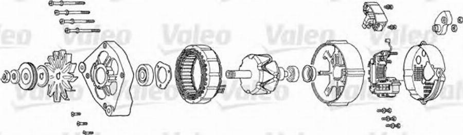 Valeo A14V03 - Регулятор напряжения, генератор www.autospares.lv