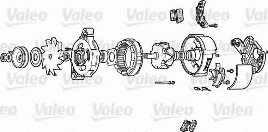 Valeo A13M12 - Alternator www.autospares.lv