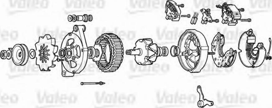 Valeo A13N99 - Voltage regulator, alternator www.autospares.lv