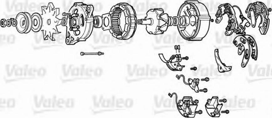 Valeo A13R256 - Alternator www.autospares.lv