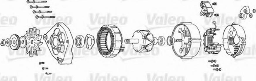 Valeo A13V5 - Генератор www.autospares.lv