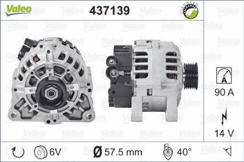 Valeo A13VI204 - Alternator www.autospares.lv