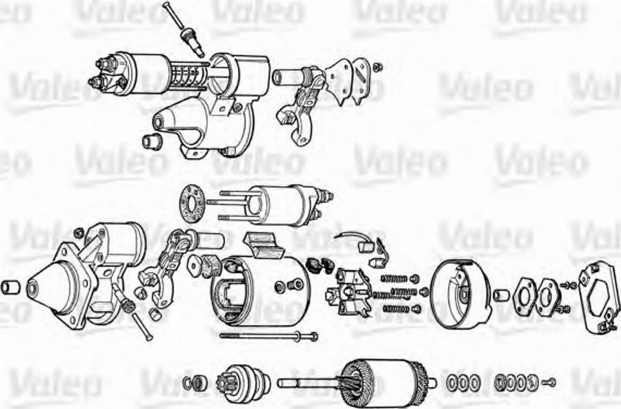 Valeo D8E155 - Стартер www.autospares.lv