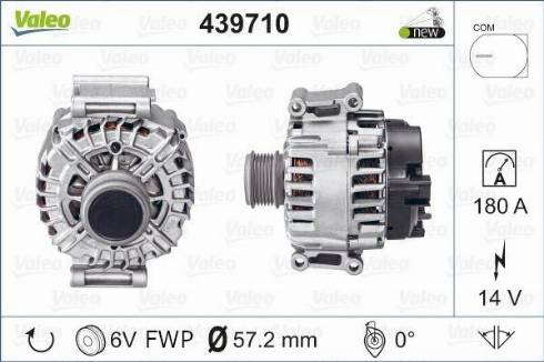 Valeo FG18T063 - Генератор www.autospares.lv