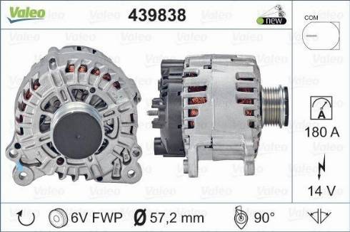 Valeo FG18T120 - Генератор www.autospares.lv