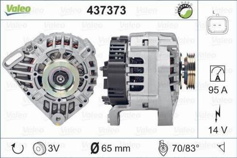 Valeo SG9B107 - Генератор www.autospares.lv