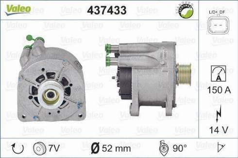 Valeo SG15L035 - Alternator www.autospares.lv