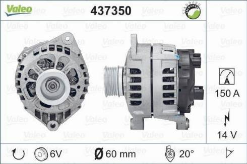 Valeo SG15S032 - Генератор www.autospares.lv