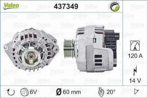 Valeo SG12B040 - Генератор www.autospares.lv