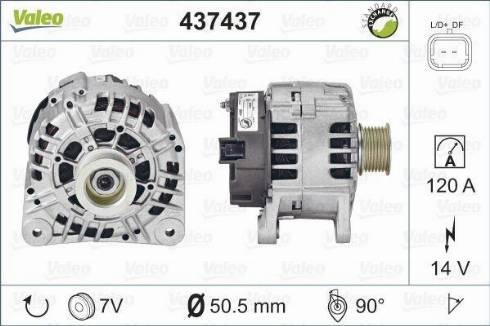 Valeo SG12B109 - Alternator www.autospares.lv