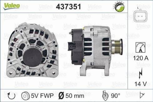 Valeo SG12B108 - Генератор www.autospares.lv