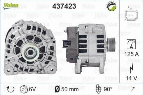 Valeo SG12B122 - Alternator www.autospares.lv