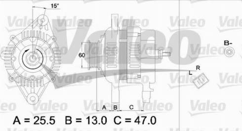 Valeo TA000A17301 - Генератор www.autospares.lv