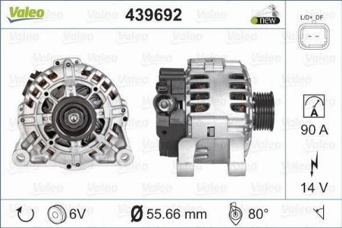 Valeo TG9B064 - Alternator www.autospares.lv