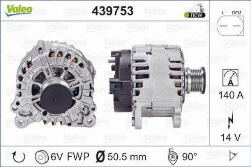 Valeo TG14C034 - Alternator www.autospares.lv