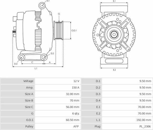 Valeo TG15C094 - Alternator www.autospares.lv