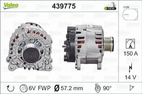 Valeo TG15C190 - Alternator www.autospares.lv