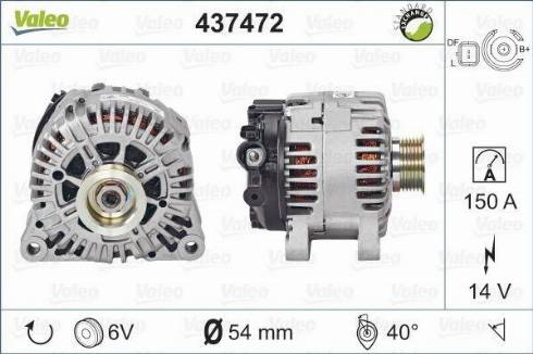 Valeo TG15C156 - Alternator www.autospares.lv