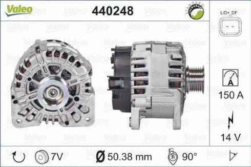 Valeo TG15C137 - Alternator www.autospares.lv