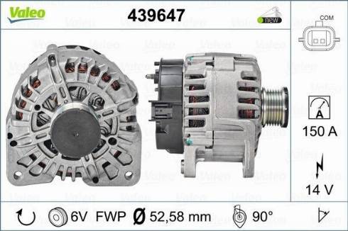 Valeo TG15C128 - Ģenerators autospares.lv