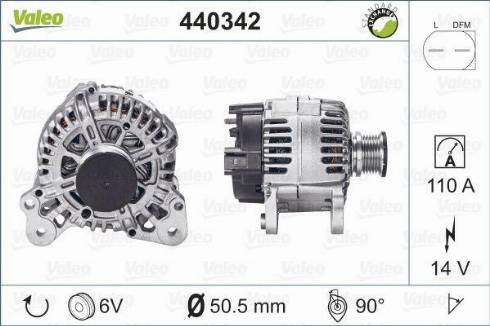 Valeo TG11C067 - Генератор www.autospares.lv