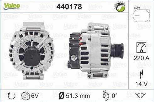 Valeo TG23C017 - Генератор www.autospares.lv