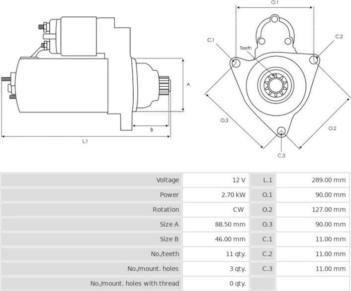 Valeo TM000A28901 - Starteris www.autospares.lv