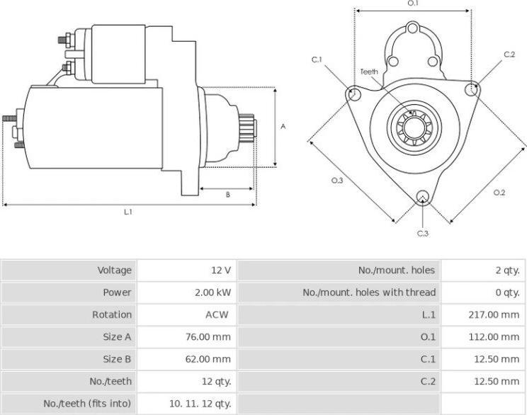 Valeo TS18ER123 - Starteris www.autospares.lv