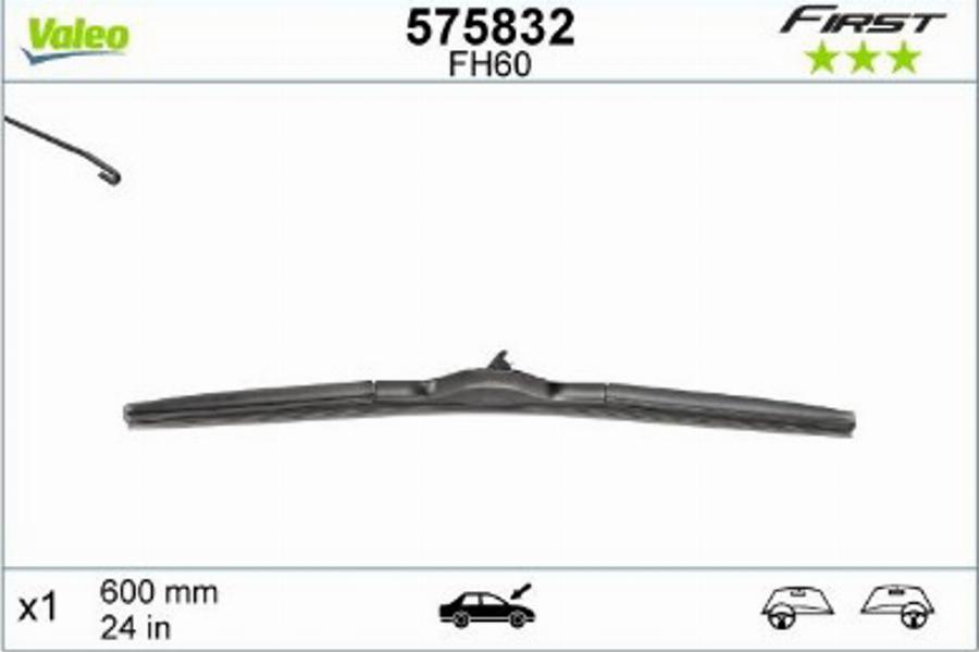 Valeo VFH600 - Wiper Blade www.autospares.lv