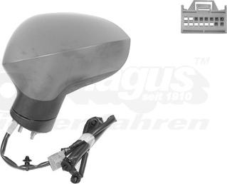 Van Wezel 4944817 - Ārējais atpakaļskata spogulis www.autospares.lv