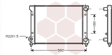 Van Wezel 49002033 - Radiators, Motora dzesēšanas sistēma autospares.lv