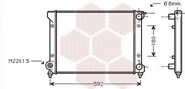 Van Wezel 49002027 - Radiators, Motora dzesēšanas sistēma autospares.lv