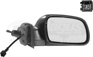 Van Wezel 4040804 - Ārējais atpakaļskata spogulis www.autospares.lv