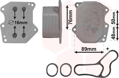 Van Wezel 40003400 - Oil Cooler, engine oil www.autospares.lv