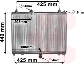 Van Wezel 40002358 - Radiators, Motora dzesēšanas sistēma www.autospares.lv