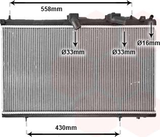 Van Wezel 40002296 - Radiators, Motora dzesēšanas sistēma www.autospares.lv